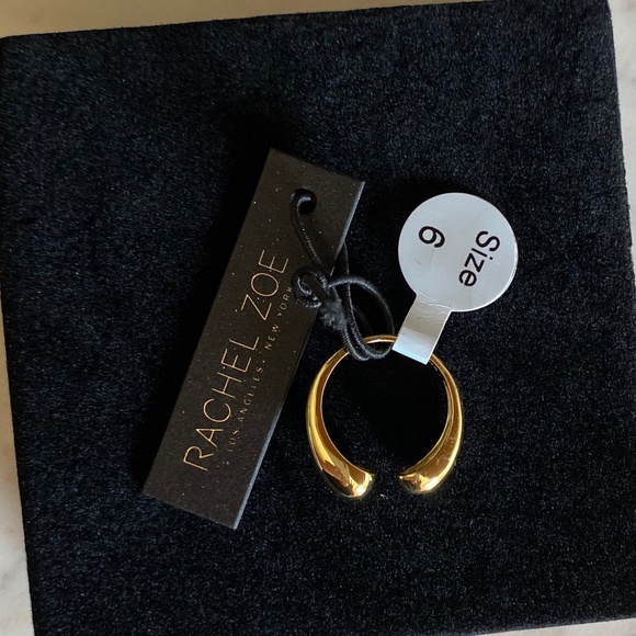 Rachel Zoe.NWT gold ring Size 6 - Picture 8 of 8